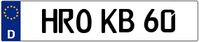 Trailer License Plate
